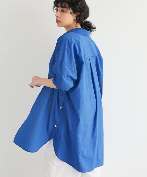 BARNYARDSTORM（バンヤードストーム）の「BARNYARDSTORM / ライトBIGシルエットシャツ（シャツ/ブラウス・レディース・ブラック/ホワイト/ブルー・FREE）」の11枚目の写真