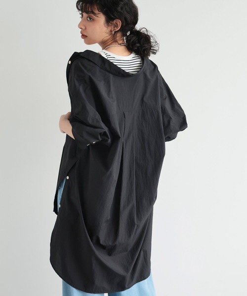 BARNYARDSTORM（バンヤードストーム）の「BARNYARDSTORM / ライトBIGシルエットシャツ（シャツ/ブラウス・レディース・ブラック/ホワイト/ブルー・FREE）」の9枚目の写真