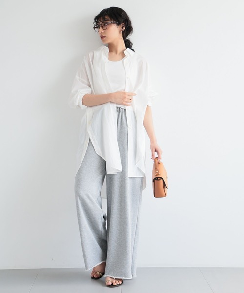 BARNYARDSTORM（バンヤードストーム）の「BARNYARDSTORM / ライトBIGシルエットシャツ（シャツ/ブラウス・レディース・ブラック/ホワイト/ブルー・FREE）」の16枚目の写真