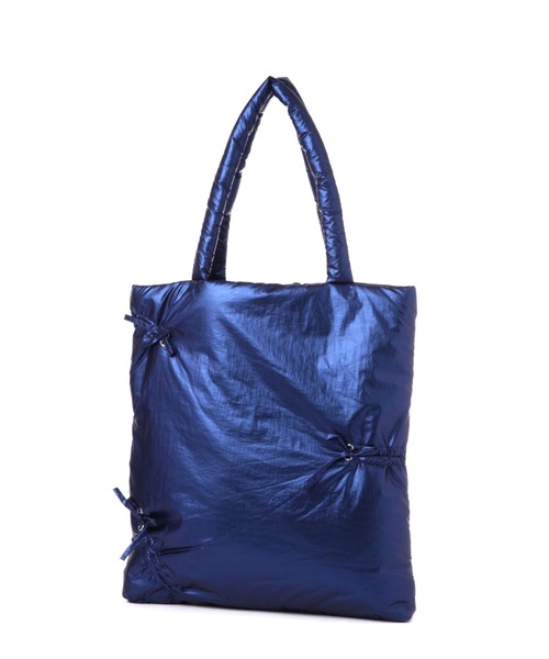 LAKOLE（ラコレ）の「メタリックリボントートバッグ / 141808（トートバッグ・レディース・ブルー/シルバー/ブラック・FREE）」の5枚目の写真