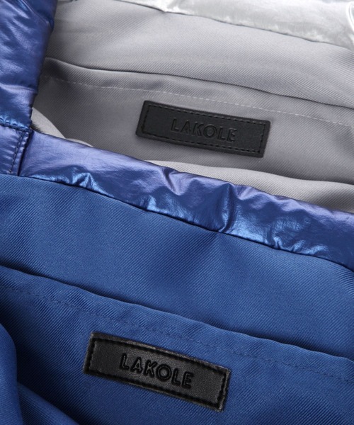LAKOLE（ラコレ）の「メタリックリボントートバッグ / 141808（トートバッグ・レディース・ブルー/シルバー/ブラック・FREE）」の17枚目の写真