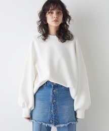 クルーネックダンボールプルオーバー