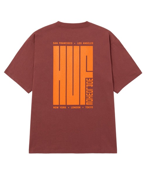 BIG BLOCK TEE / HUF ハフ ヘビーウェイト プリント Tシャツ(Tシャツ/カットソー)|HUF(ハフ) BIG BLOCK TEE / HUF ハフ ヘビーウェイト プリント Tシャツ(Tシャツ/カットソー)|HUF(ハフ)