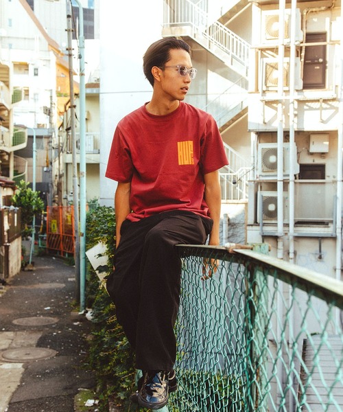 BIG BLOCK TEE / HUF ハフ ヘビーウェイト プリント Tシャツ(Tシャツ/カットソー)|HUF(ハフ) BIG BLOCK TEE / HUF ハフ ヘビーウェイト プリント Tシャツ(Tシャツ/カットソー)|HUF(ハフ)