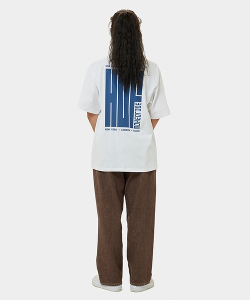 BIG BLOCK TEE / HUF ハフ ヘビーウェイト プリント Tシャツ(Tシャツ/カットソー)|HUF(ハフ) BIG BLOCK TEE / HUF ハフ ヘビーウェイト プリント Tシャツ(Tシャツ/カットソー)|HUF(ハフ)