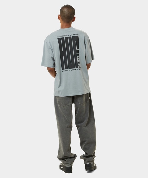 BIG BLOCK TEE / HUF ハフ ヘビーウェイト プリント Tシャツ(Tシャツ/カットソー)|HUF(ハフ) BIG BLOCK TEE / HUF ハフ ヘビーウェイト プリント Tシャツ(Tシャツ/カットソー)|HUF(ハフ)