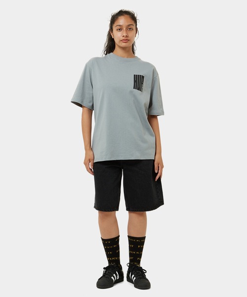 BIG BLOCK TEE / HUF ハフ ヘビーウェイト プリント Tシャツ(Tシャツ/カットソー)|HUF(ハフ) BIG BLOCK TEE / HUF ハフ ヘビーウェイト プリント Tシャツ(Tシャツ/カットソー)|HUF(ハフ)
