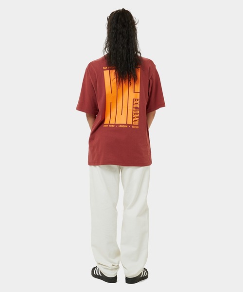 BIG BLOCK TEE / HUF ハフ ヘビーウェイト プリント Tシャツ(Tシャツ/カットソー)|HUF(ハフ) BIG BLOCK TEE / HUF ハフ ヘビーウェイト プリント Tシャツ(Tシャツ/カットソー)|HUF(ハフ)