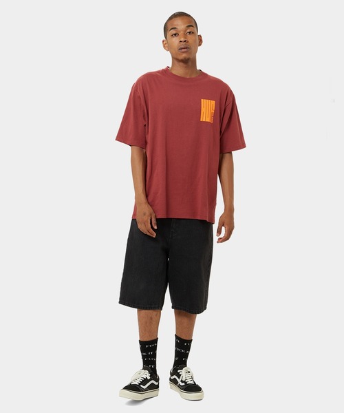 BIG BLOCK TEE / HUF ハフ ヘビーウェイト プリント Tシャツ(Tシャツ/カットソー)|HUF(ハフ) BIG BLOCK TEE / HUF ハフ ヘビーウェイト プリント Tシャツ(Tシャツ/カットソー)|HUF(ハフ)
