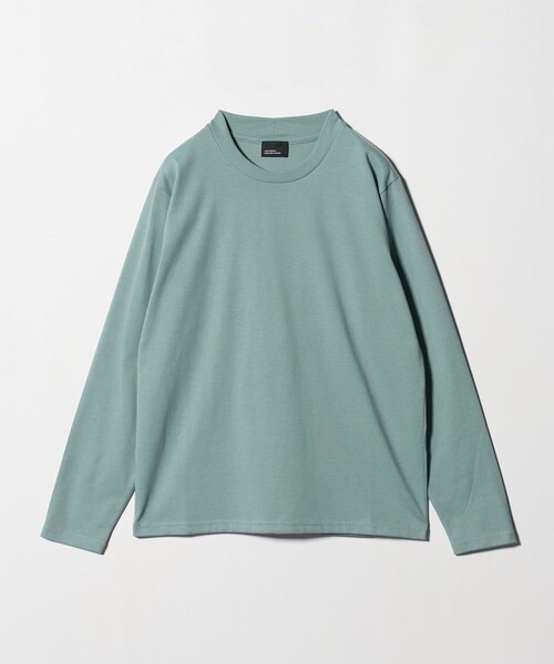 green label relaxing(グリーンレーベルリラクシング)の「【WEB限定】JUST fit ジャケイン クルーネック 長袖 Tシャツ -吸水速乾・抗菌-(Tシャツ/カットソー・メンズ・ブラック/ホワイト/ライトグレー/モカ/ターコイズブルー系/ライム/ネイビー/ロイヤルブルー/ダークブラウン/ダークグレー・S/M/L/XL)」の13枚目の写真