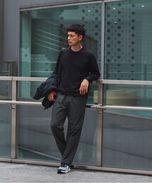 【WEB限定】JUST fit ジャケイン クルーネック 長袖 Tシャツ -吸水速乾・抗菌-