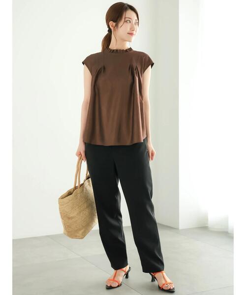 Te chichi（テチチ）の「楊柳テーパードパンツ（その他パンツ・レディース・ベージュ/カーキ/ブラック・F）」の9枚目の写真