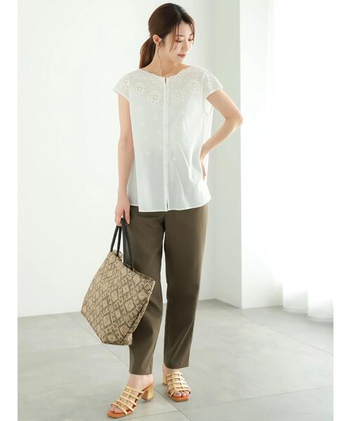 Te chichi（テチチ）の「楊柳テーパードパンツ（その他パンツ・レディース・ベージュ/カーキ/ブラック・F）」の22枚目の写真