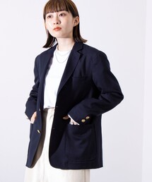 【GLOSTER/グロスター】ネイビーブレザー 紺ブレ 金ボタン シングル (無地/チェック)