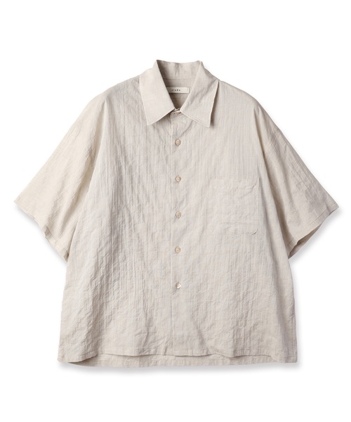 Jieda（ジエダ）の「WRINKLE SHIRT S/S（シャツ/ブラウス・メンズ・ブルー/アイボリー/ピンク・1/2）」の2枚目の写真