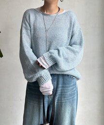 DouDou | ラメモヘヤメッシュプルオーバー(ニット/セーター)