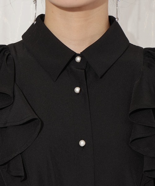 WILLSELECTION（ウィルセレクション）の「スリーブリボンブラウス（シャツ/ブラウス・レディース・ピンク/オフホワイト/ブラック・FREE）」の14枚目の写真