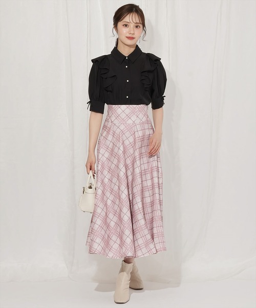 WILLSELECTION（ウィルセレクション）の「スリーブリボンブラウス（シャツ/ブラウス・レディース・ピンク/オフホワイト/ブラック・FREE）」の16枚目の写真