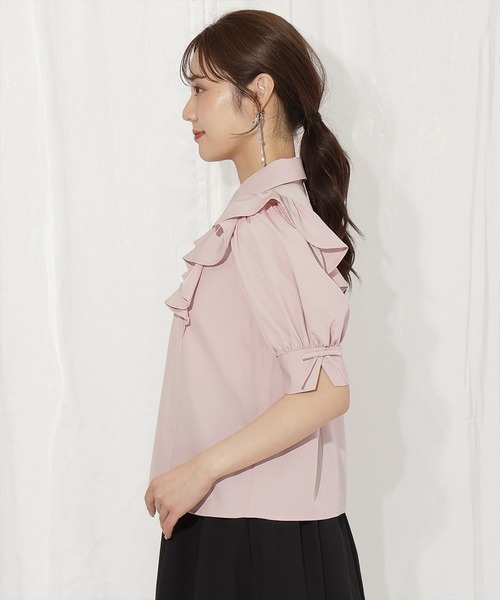 WILLSELECTION（ウィルセレクション）の「スリーブリボンブラウス（シャツ/ブラウス・レディース・ピンク/オフホワイト/ブラック・FREE）」の18枚目の写真
