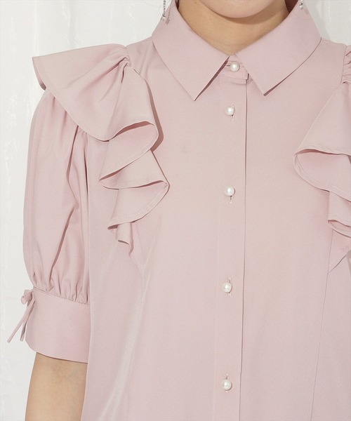 WILLSELECTION（ウィルセレクション）の「スリーブリボンブラウス（シャツ/ブラウス・レディース・ピンク/オフホワイト/ブラック・FREE）」の20枚目の写真