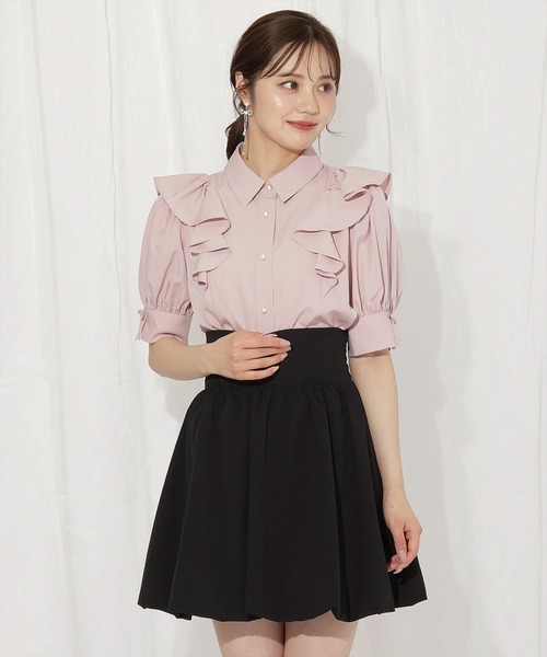 WILLSELECTION（ウィルセレクション）の「スリーブリボンブラウス（シャツ/ブラウス・レディース・ピンク/オフホワイト/ブラック・FREE）」の22枚目の写真