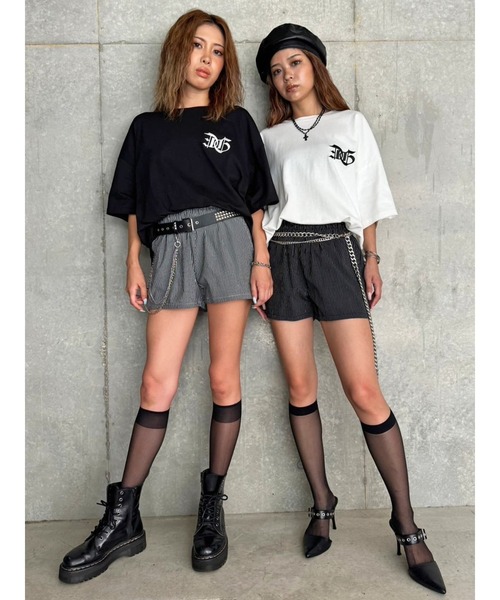 EGOIST（エゴイスト）の「BIG刺繍ユニセックス TシャツⅡ（Tシャツ/カットソー・レディース・ブラック/パープル/ホワイト・FREE）」の9枚目の写真