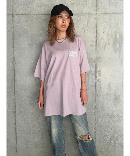 EGOIST（エゴイスト）の「BIG刺繍ユニセックス TシャツⅡ（Tシャツ/カットソー・レディース・ブラック/パープル/ホワイト・FREE）」の22枚目の写真