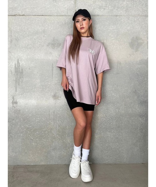 EGOIST（エゴイスト）の「BIG刺繍ユニセックス TシャツⅡ（Tシャツ/カットソー・レディース・ブラック/パープル/ホワイト・FREE）」の18枚目の写真