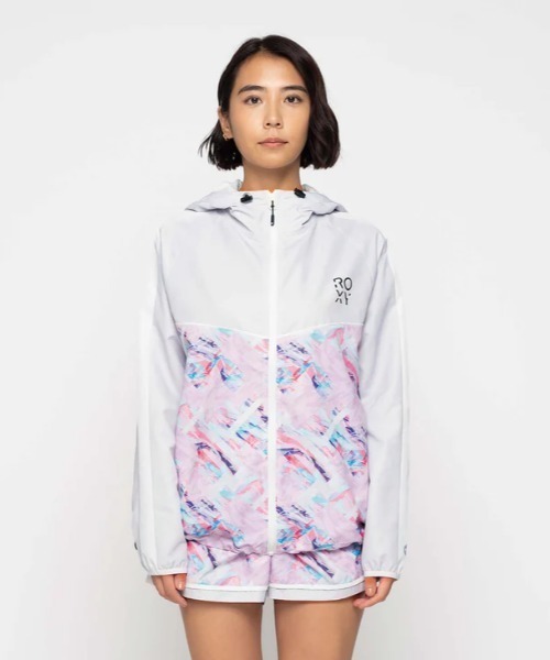 セール】HEALING TIME JACKET/ロキシー撥水加工ナイロン