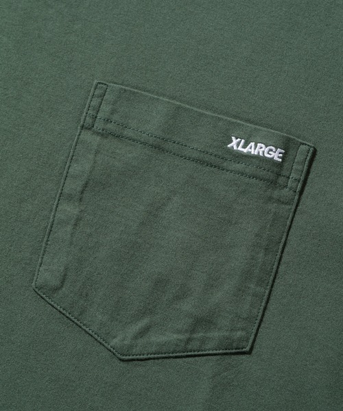 X-Large Standard Logo L/S T-Shirt Green M Tシャツ エクストララージ XLARGE STANDARD LOGO S/S TEE GREEN