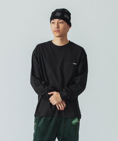 大人気 売切れ前に XLARGE STANDARD LOGO TAG L/S POCKET TEE STANDARD LOGO TAG L/S POCKET TEE（Tシャツ/カットソー