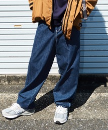 GLAZOS | デニム・配色ステッチペインターパンツ(その他パンツ)