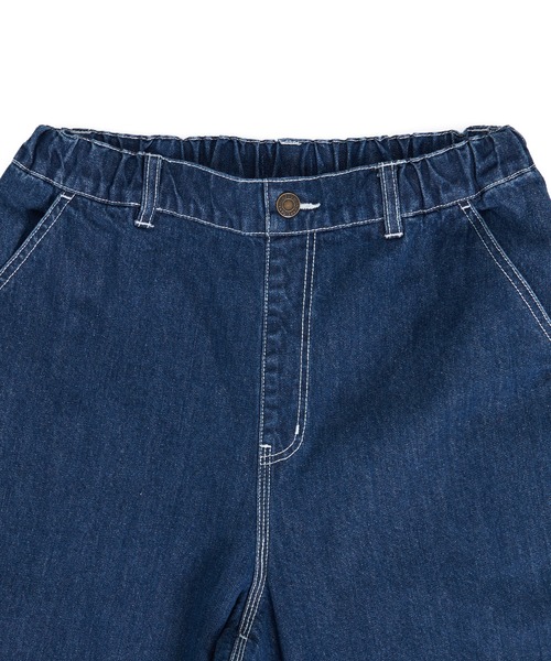 GLAZOS（グラソス）の「【大人向けサイズあり】デニム・配色ステッチペインターパンツ（その他パンツ・キッズ・ブラック/インディゴブルー・S/M/L/LL）」の6枚目の写真