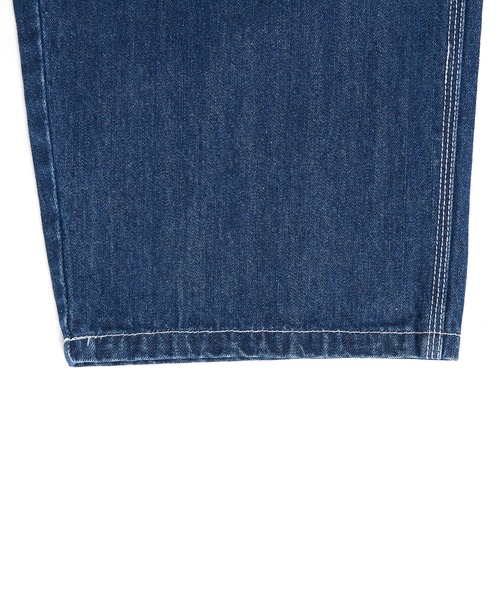 GLAZOS（グラソス）の「【大人向けサイズあり】デニム・配色ステッチペインターパンツ（その他パンツ・キッズ・ブラック/インディゴブルー・S/M/L/LL）」の7枚目の写真