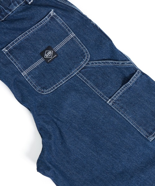 GLAZOS（グラソス）の「【大人向けサイズあり】デニム・配色ステッチペインターパンツ（その他パンツ・キッズ・ブラック/インディゴブルー・S/M/L/LL）」の9枚目の写真