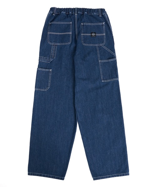 GLAZOS（グラソス）の「【大人向けサイズあり】デニム・配色ステッチペインターパンツ（その他パンツ・キッズ・ブラック/インディゴブルー・S/M/L/LL）」の11枚目の写真