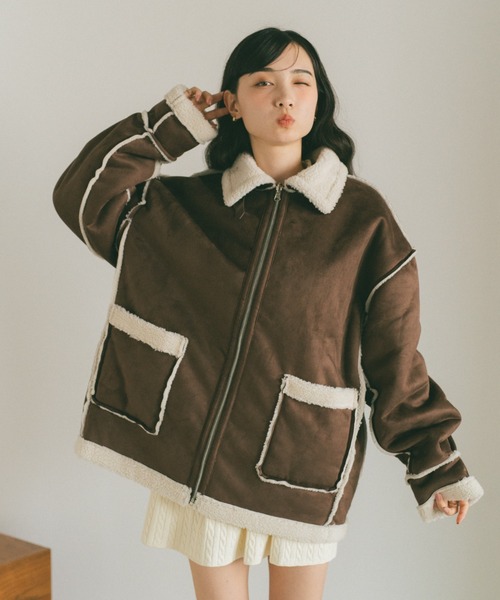 vannie u コート リバーシブルムートンボアコート（ムートンコート）｜VANNIE U