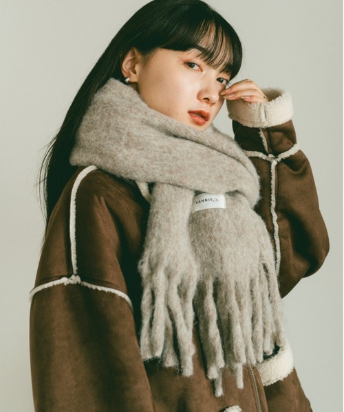 リバーシブルムートンボアコート（ムートンコート）｜VANNIE U