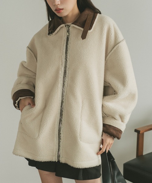 ジバンシー　ムートンボア　Pコート GIVENCHY ムートンコート ブラック 50 厚手 ボア 上品 シンプル - メルカリ