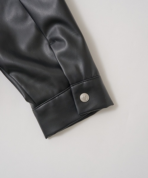 Lycee mine（リセマイン）の「【やわらか合皮】ブルゾン（ブルゾン・キッズ・ブラック・100cm/110cm/120cm/130cm/140cm/150cm）」の13枚目の写真