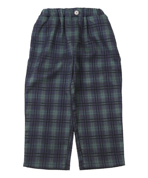 DILASH（ディラッシュ）の「チェック柄ストレートパンツ（その他パンツ・キッズ・ブラウン/グリーン・80/90/100/110/120/130/140）」の2枚目の写真
