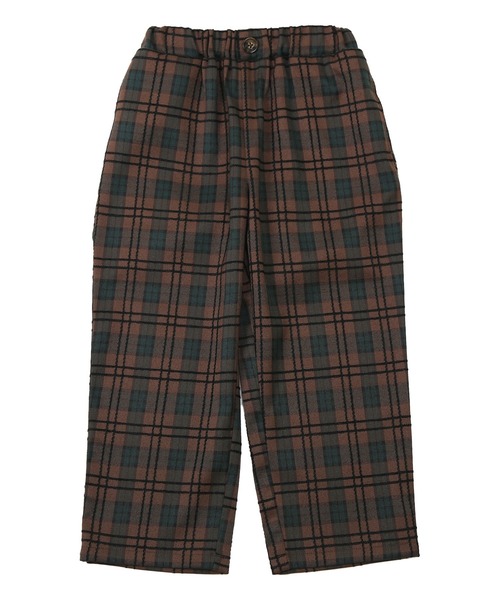 DILASH（ディラッシュ）の「チェック柄ストレートパンツ（その他パンツ・キッズ・ブラウン/グリーン・80/90/100/110/120/130/140）」の3枚目の写真