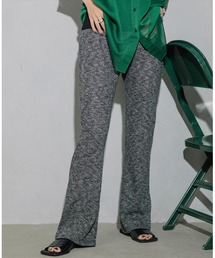 summer knit flare pants