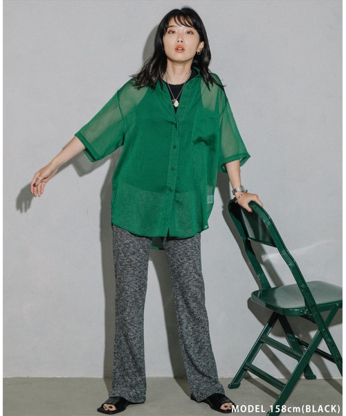 SUWDEE(スーディー)の「summer knit flare pants(その他パンツ・レディース・ブラック・FREE)」の10枚目の写真
