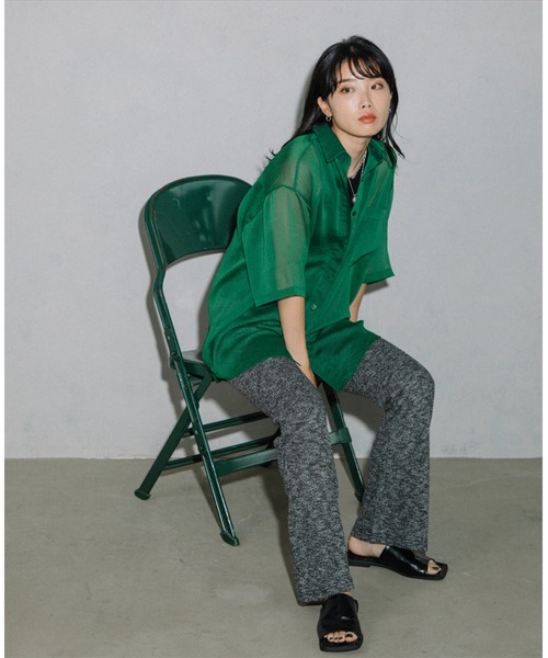 SUWDEE(スーディー)の「summer knit flare pants(その他パンツ・レディース・ブラック・FREE)」の4枚目の写真
