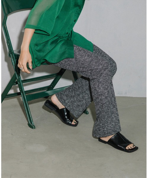 SUWDEE(スーディー)の「summer knit flare pants(その他パンツ・レディース・ブラック・FREE)」の5枚目の写真