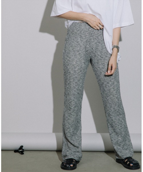 SUWDEE(スーディー)の「summer knit flare pants(その他パンツ・レディース・ブラック・FREE)」の8枚目の写真
