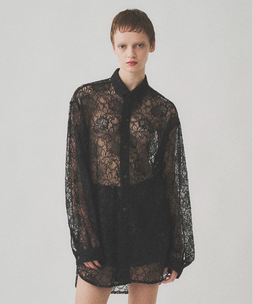 juha（ユハ）の「GLITTER LACE L/S SHIRT（シャツ/ブラウス）」 - WEAR