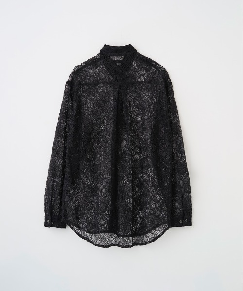 Juha（ユハ）の「GLITTER LACE L/S SHIRT（シャツ/ブラウス・メンズ・ブラック/グリーン・4/3）」の5枚目の写真