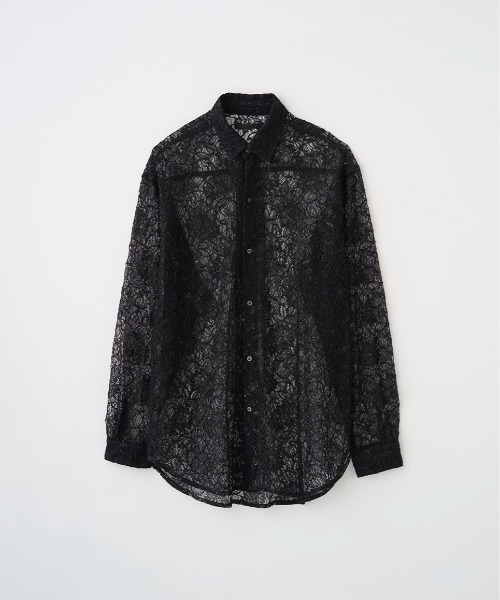 Juha（ユハ）の「GLITTER LACE L/S SHIRT（シャツ/ブラウス・メンズ・ブラック/グリーン・4/3）」の3枚目の写真